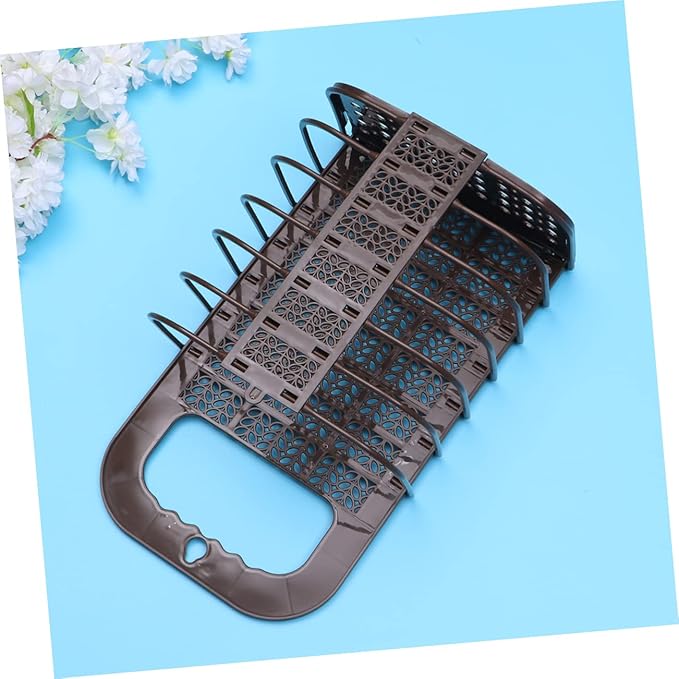 PRETYZOOM Wall-Mounted Fruit and Vegetable Storage Basket Multifunctional Plastic Feeder for Chickens Punch-Free Design for Organizing Produce and Laundry