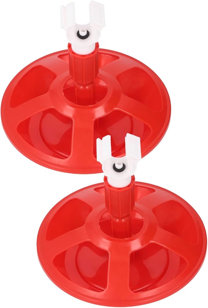 Zerodis Automatic Chicken Waterer, 2 Pack, PP Material, G3/4 Thread, Poultry Drinking Bowl for Chicks, Ducks, Geese Animal Water Dispenser