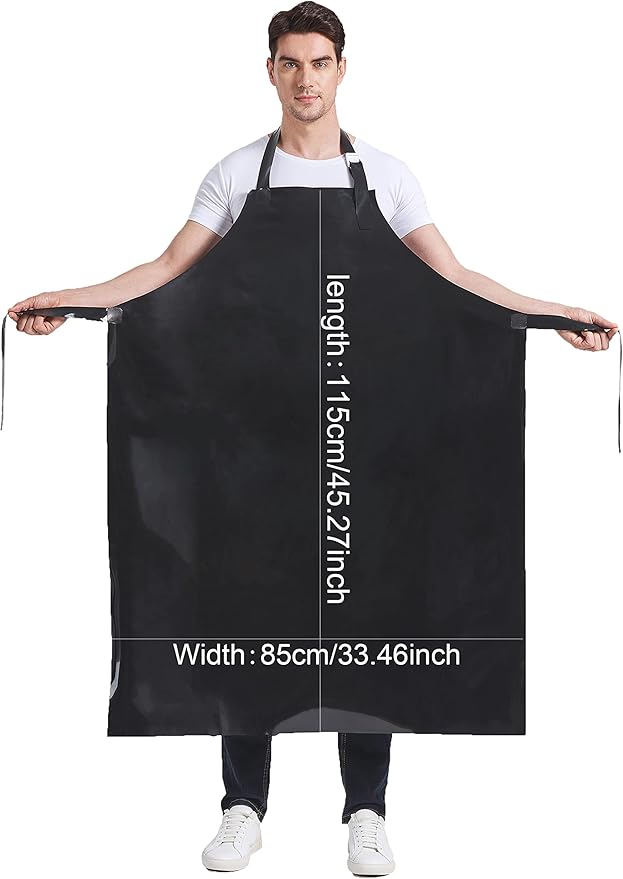 Nanxson TPU Waterproof Apron Lightweight Work Apron with Adjustable Buckle for Pet Bathing,Dishwashing,Butchers,Housework