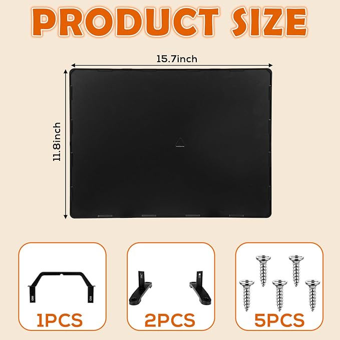 Chicken Coop Heater for Winter 15.7x11.8 Inch 160W Radiant Heat Panel Fire Proof Adjustable Temp Brooder Heat Plate for Chicken Kitten Puppy Pets Animals
