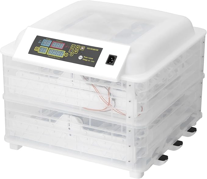 96-Egg Incubator with Automatic Turning & Humidity Control, Digital Display for Chicken Duck Quail Eggs