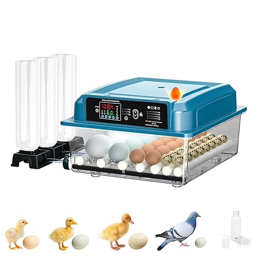 Incubators for Hatching Eggs,36 Egg Incubator,Automatic Egg Turning,Temperature & Humidity Control,Abnormality Monitoring,Egg Candle,Professional Incubator for Chicken,Duck,Geese,Quail