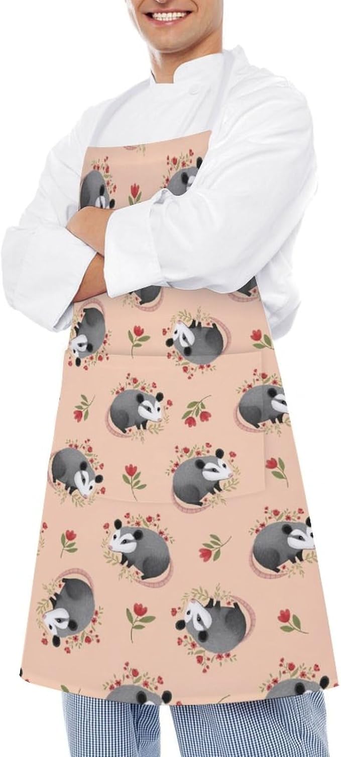 Chef Bib Apron for Restaurant, Anti-Stain with Pocket Adjustable, Cooking Dishwashing Lab Use