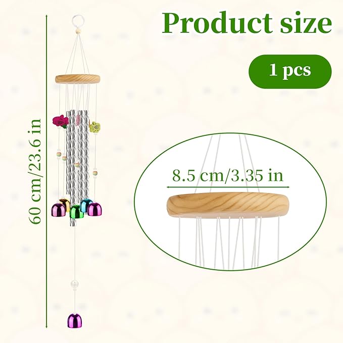 1PCS Colorful Chicken Tool for Coop, Multicolor Budgie Wind Chime Enrichment Tool, Art Hanging Decoration for Bird/Hanging Bell Parrot Roosters, Home Garden Musical Coop Accessories for Hens, Chicks