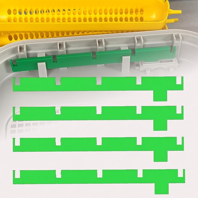 for Maticoopx 30 Incubator Exclusive: 4-Pack Egg Turner Support Bars (Holds 5 Egg Baskets) - Durable Hatching Accessory, A Reliable and Durable Hatching Management Aid (Green)