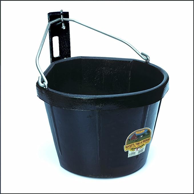 Miller CO Rubber Corner Bucket, 5 Gallon, Black