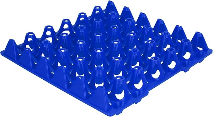 Egg Crate, 5PCS Flats 30 Cell Egg Crates Holder Tray Egg Tray Egg Cartons Stackable Egg Cartons Hold Multiple Eggs Home Farm Supplies for Storing, Sorting, and Shipping Eggs (Blue)
