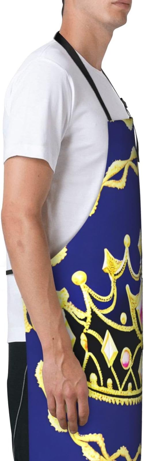 Multidimensional Space Heavy Duty Waterproof Apron with Pockets for AdultsResistant Grilling, Gardening, Painting