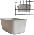 6 Pack Feeder Waterer Chicken 21 oz Food Water Cage Cups Puppy Cat Rabbit Hanging Feeding Dish Coop Bowl Watering Container Treats Drinker for Pigeon Bird Bath Basin Hamster Bed
