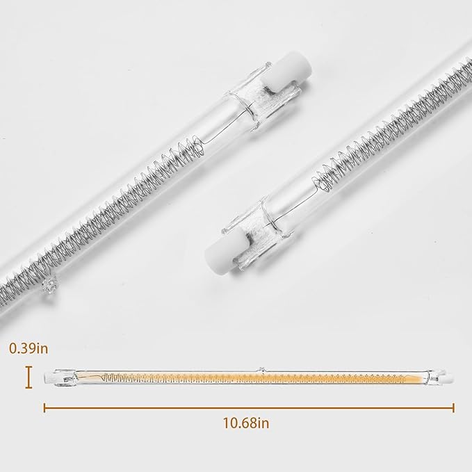 600W Chicken Coop Heater Bulb, Replacement Bulb Accessories for Chicken Heat Lamp, Brooder Heater Tubes for Chicks, Poultry, Pets, 1 Pack
