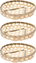 Egg Collecting Basket 3pcs Wooden Basket, Egg Harvest Garden Food Service Display Baskets for Kitchen Countertop