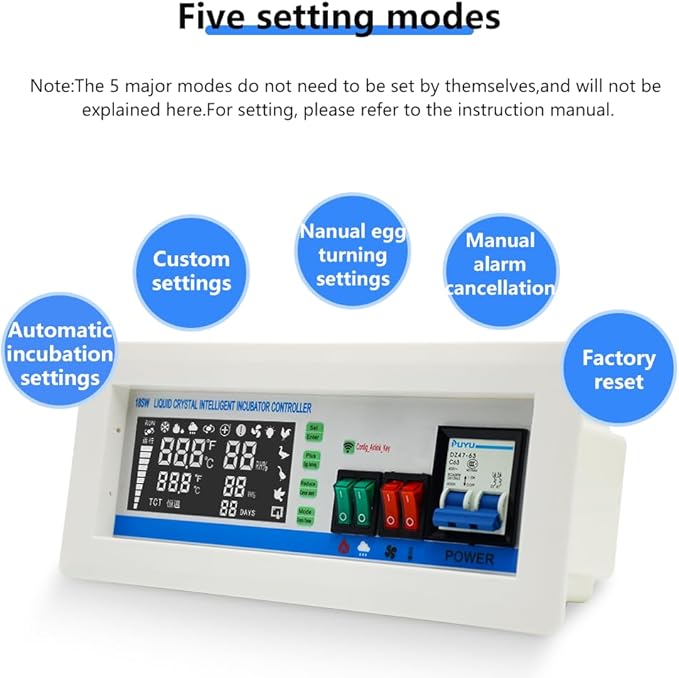 XM-18SW New Version Intelligent Incubator Controller WiFi Remote Intelligent Temperature and Humidity App System Egg Incubator