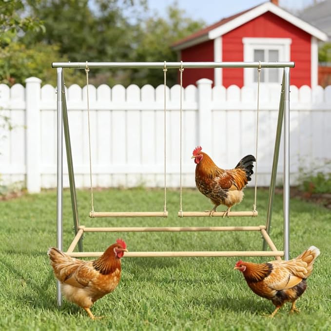 Chicken Roosting Bars and Perch for Coop, Durable Wooden Poultry Accessories for Hens and Chicks, Easy to Install Roosting Rail for Chicken Coop