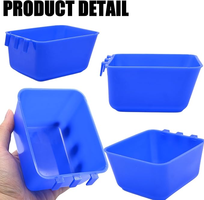 10 Pcs 16 Oz Cage Cups Chicken Feeder Waterer Chicken Water Cups Rabbit Feeder