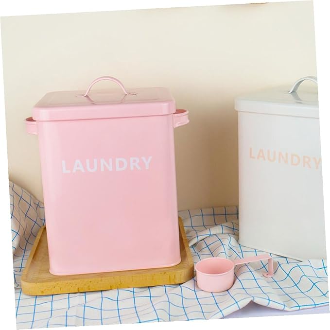 Pet Food Storage Bucket Large Capacity Sealed Iron Food Sealing Container with Measuring Cup for Dog Household Grain Storage