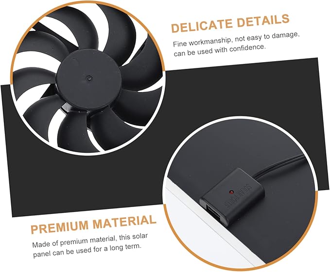 1set Solar Powered Fan for Chicken Coop Small Ventilation Solar Exhaust Fan for Greenhouse Rv Cooling