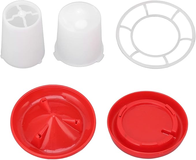 Chicken Feeder And Waterer Set, Chicken Waterer Chick Feeder Automatic Feeding And Watering Poultry Feeder And Waterer Combo Chicken Starter Kit for Baby Chicken Duck Brooder