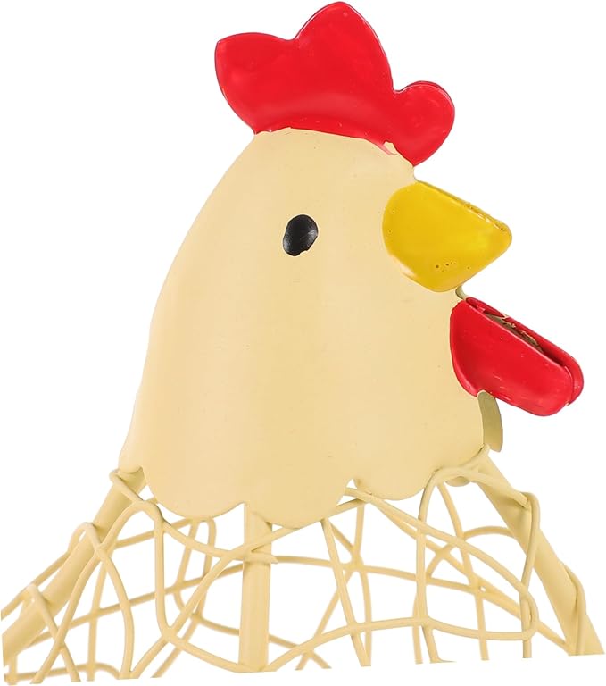 Hen Shape Egg Basket Wire Kitchen Storage Basket for Countertop Organization and Home Decoration 3.94X5.91X3.94 Inches