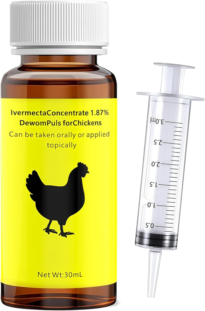 lvermect for Chickens, Chickens forDewormex, Suitable for Chickens, Ducks, and Geese, 30mL