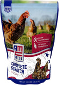 AMC Complete Chicken Scratch - Premium Blend of Grains for Chickens, Ducks, Turkeys, Geese & Gamebirds - Healthy & Nutritious Flock Feed - 10 Pound Bag
