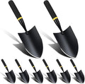 8 Pcs Garden Trowel Heavy Duty Garden Hand Shovel Tool Carbon Steel Trowel for Camping Digging Metal Hand Shovel Spade with Resin Handle for Lawn Yard Farm Home Shop Planting (3.23 Inch)