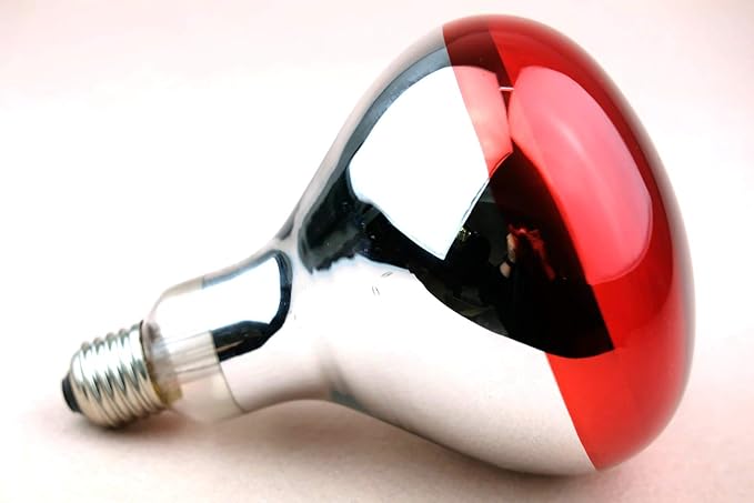 150W Infrared Heat Lamp Bulb Red Hard Explosion-Proof Glass Infrared Bulb for Chicken Pig Farm Pets Warming Bathroom (150W,120V)