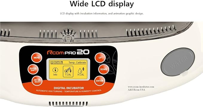 A&I Brooders and Incubators R-Com Pro 20 PX20 Fully Automatic Digital Egg Incubator Warranty You Local USA Distributer