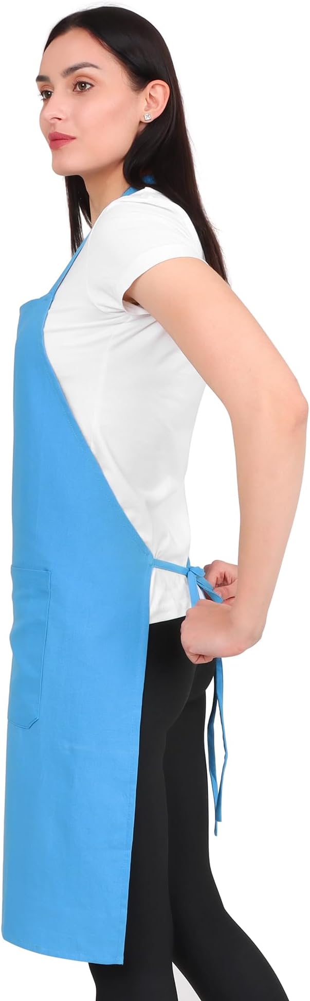 Kitchen Apron Cotton Waterdrop Resistant with adjustable Aprons for Women with Pockets 9 Color option Cooking