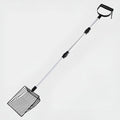 Adjustable Metal Poop Scoop- 3-in-1 Design as Scooper & Rake, Litter Sifting Shovel for Cleaning Chicken Coops, Farms, Stables, Sheep Pens, and Cat Litter