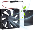 Solar Powered Exhaust Fan Kit 3W Waterproof Panel Fan Household Ventilation Fans for Poultry Chicken Coop Greenhouse Dog Shed Pet Houses Window