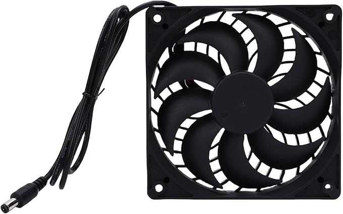 Greensen Solar Exhaust Fan, 2W ABS Powered Ventilation Fan with Solar Panel for Chicken Coop Greenhouse Shed Pet House Window