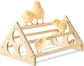 vensovo Chicken Perch Roosting- Woodern Chick Roosts and Perches Stand Training Perch for Baby Chicks, Hens, Chicken Coop, Brooder, 15.5" x 10.6" x 7"