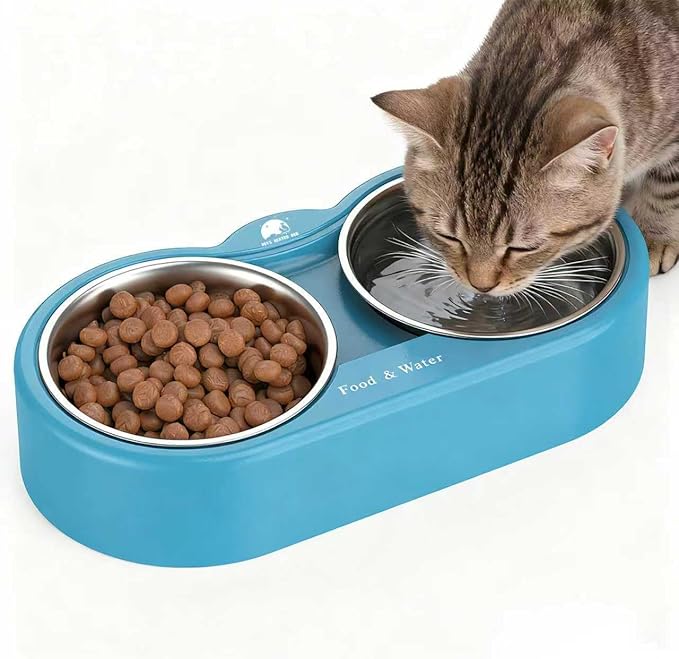 Heated Water Bowl for Dog & Cat, Outdoor Heated Dog Bowl Provides Drinkable Water & Food in Winter, Heated Pet Bowl for Outside, Smart Thermal-Dish for Rabbit, Chicken, Duck, Squirrel (110 OZ)