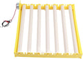 GLOGLOW Egg Incubation Tray, Automatic Egg Turner with 7 Rollers for Chicken Duck Bird Quail Hatching Home Farm Use 16.9x16.7x2.1 Inch