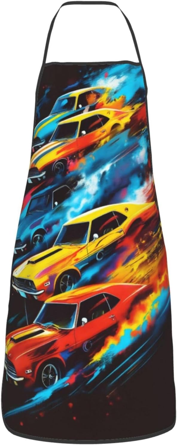 Aprons For Women Men With Pockets Adjustable Kitchen Chef Apron For Cooking Waitress Bbq Coffee House 28" L*21" W