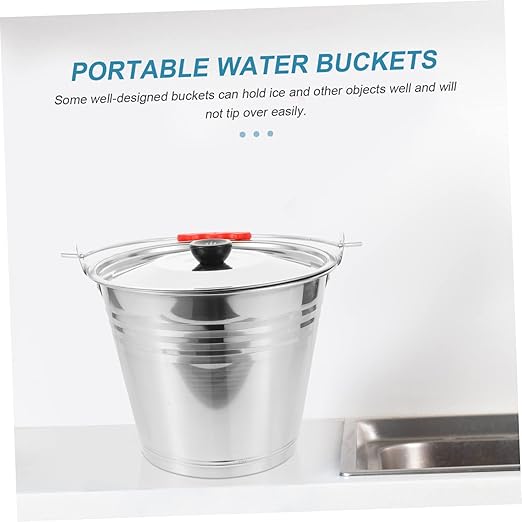 BESPORTBLE Heavy Duty Bucket with Lid Water Buckets for Farm Multi-Functional Pail for Dairy