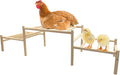 Hamiledyi Climbable Chicken Roosting Perch for Coop - Natural Wood Poultry Perch with Exercise & Playground Design, Durable Climbing Perch for Hens to Play and Stay Healthy