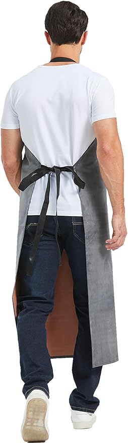 Nanxson Thick Rubber Waterproof Apron，Chemical Resistant，Heavy Duty Apron Adjustable for Dishwashing, Gardening, Butchering