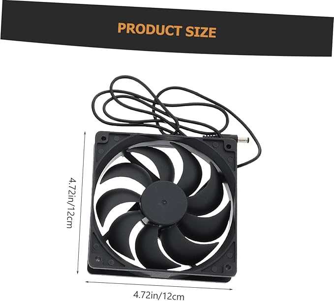ibasenice 1set Solar Powered Fan for Chicken Coop Small Cooling Fan High Efficiency Solar Panel for Greenhouse Rv and Camping Use