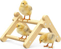 Innoland Chick Perch Foldable, Chick Toys Stable & No Assemble, Baby Chick Toys for Stand Training, 8.27" × 7.68" × 4.92" Roosting Perch for Chicks Brooder | Coop (S)