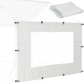 Quictent 6.6x4 FT Chicken Coop Cover Heavy Duty Winter Wrap with Window, Waterproof Chicken Run Tarp, Windproof Insulation Shield, 20 Ball Bungees (Side Panels, 2 Packs)