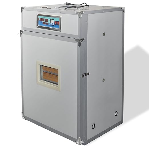 XKV 352 Egg Incubator with Automatic Egg Turning,Temperature Control and Humidity Control,Hatching Eggs,Chicken,Ducks,Poultry,Industrial Brooding Machine Chicken Incubator for Farm,Lab,Home,Indoor