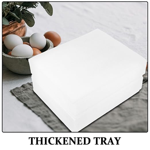 Egg Protection Tray Foam Egg Carrier for Safe Transport Reusable Storage Container for Supermarkets and Homes Holds White Trays Pads