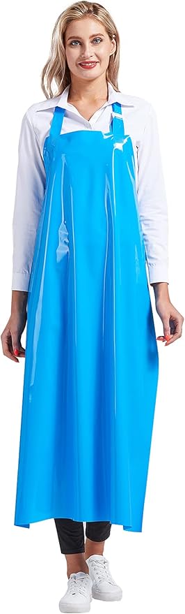 Nanxson TPU Waterproof Apron Lightweight Work Apron with Adjustable Buckle for Pet Bathing,Dishwashing,Butchers,Housework