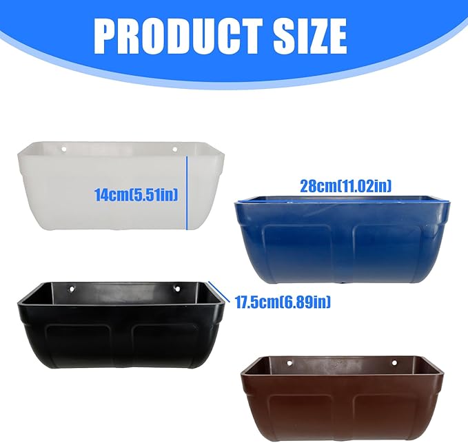 Pack of 2 Poultry Feeders Hanging Design Low Waste Technology Easy to Fence Feeder Waterer Bowl for Farm Coops Hanging Chicken Feeder