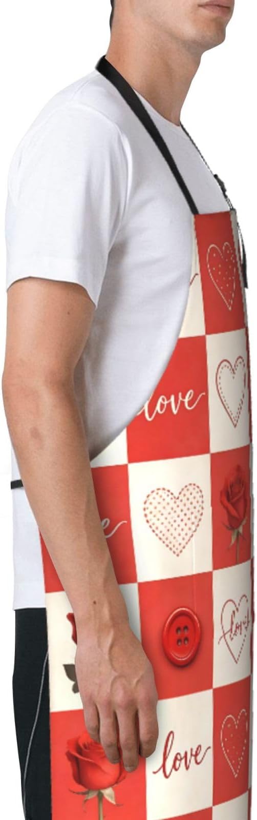 Shark Jumping Home Aprons 2 Pockets 33"×28" for Men Women, Ocean Sea Waterproof Kitchen Cooking Bib