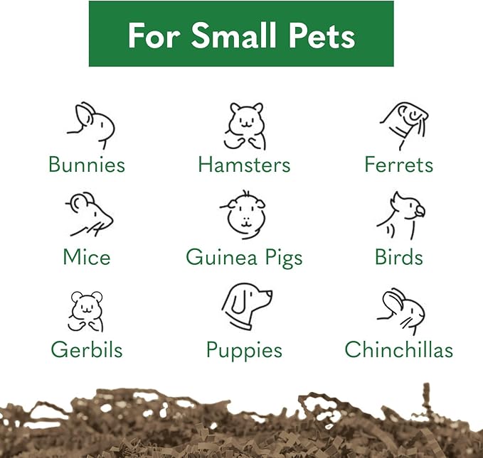 ECO Bedding 99% Dust Free Paper Bedding for Small Pets, Eco Natural Bag, 4.5 lb (Expands to 125 L)