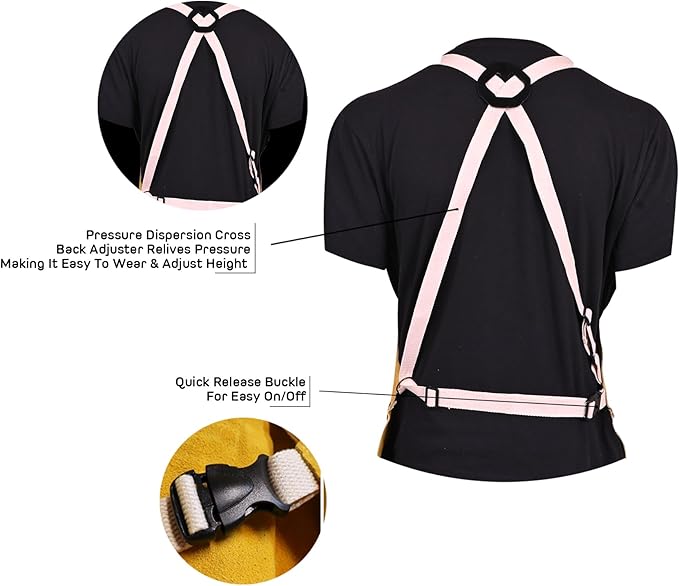 Strongarm Welding Aprons - FR Cotton & Split Leather Options - X-Tech Cross-Back Straps - Pockets - 24x36 / 24x42