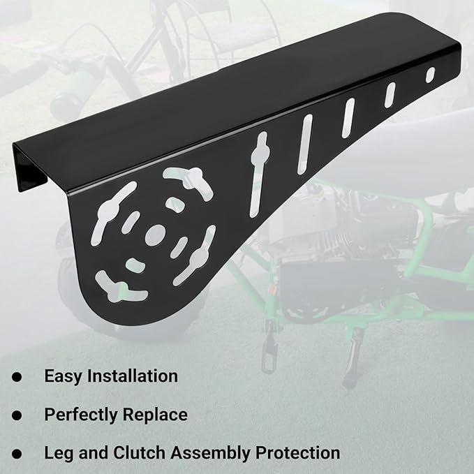 Mini Bike Chain Guard Clutch Cover Compatible with Predator 212cc 224cc 196cc 200cc Coleman CT200U CT200U-EX BT200X Baja Doodlebug DB30 GX160 GX200 Tilotson 212R Tecumseh Engine Minibike Parts
