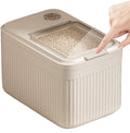 Pet Feed Canister - 20 Inch Lockable Storage Drum For Odor Containment, Defense With Silicone Gasket Stackable Design, Cereal Treat Vault For Rabbit Poultry Ration Handling Operations